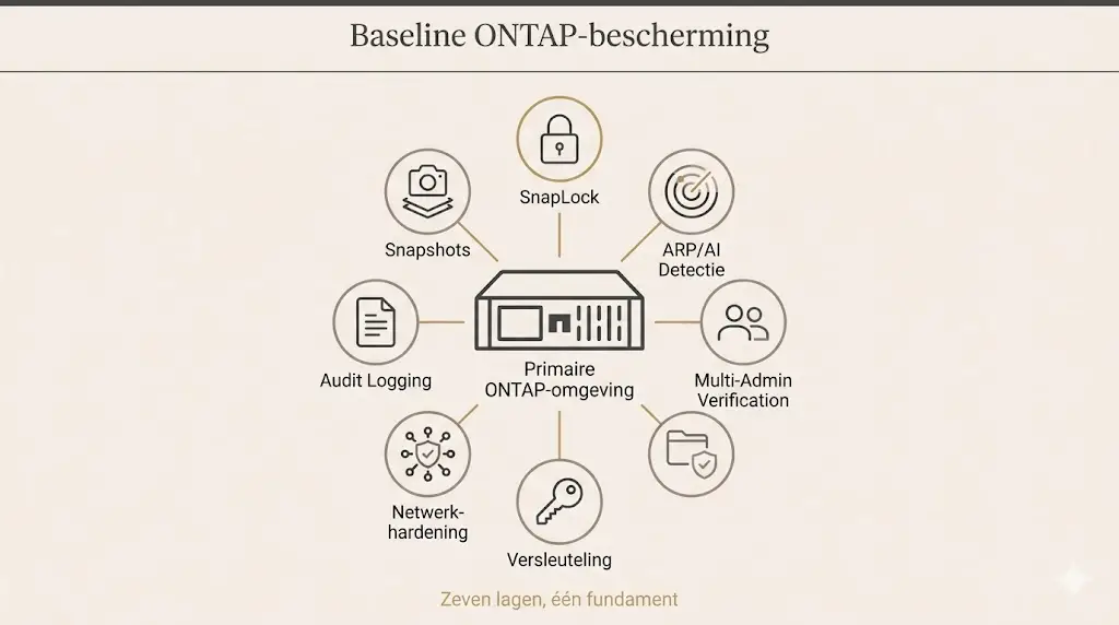 Een aanvaller die je productie-data versleutelt is vervelend. Een aanvaller die eerst je snapshots wist en daarna versleutelt, is een ramp. Immutability is daarom geen extra optie — het is de laag die het verschil maakt.